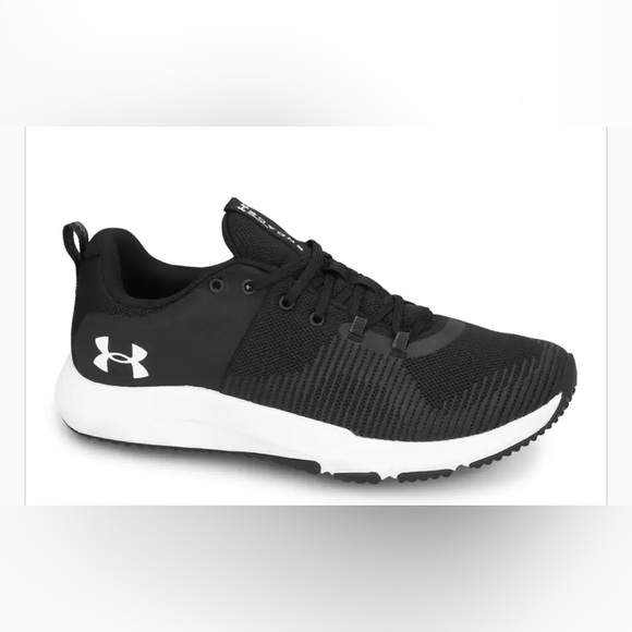 New Under Armour Men's Charged Engage Training Shoes - Black/White - Picture 1 of 10